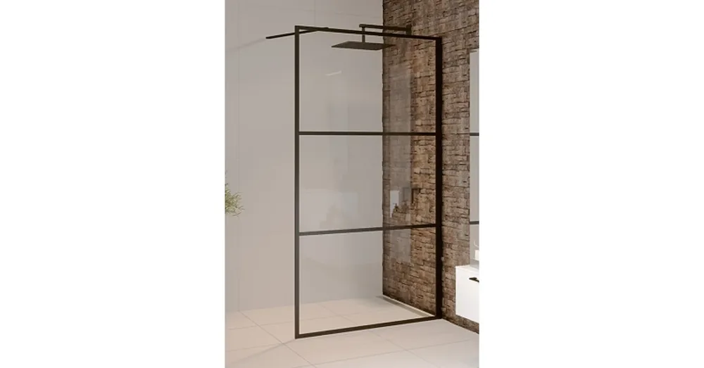 Alacsony ár Riho Walk-In Grid GB400 140 cm zuhanyfal, fekete G004028121