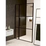 Különleges ajánlat Riho Grid GB104 110 cm zuhanyajtó, fekete G004004121