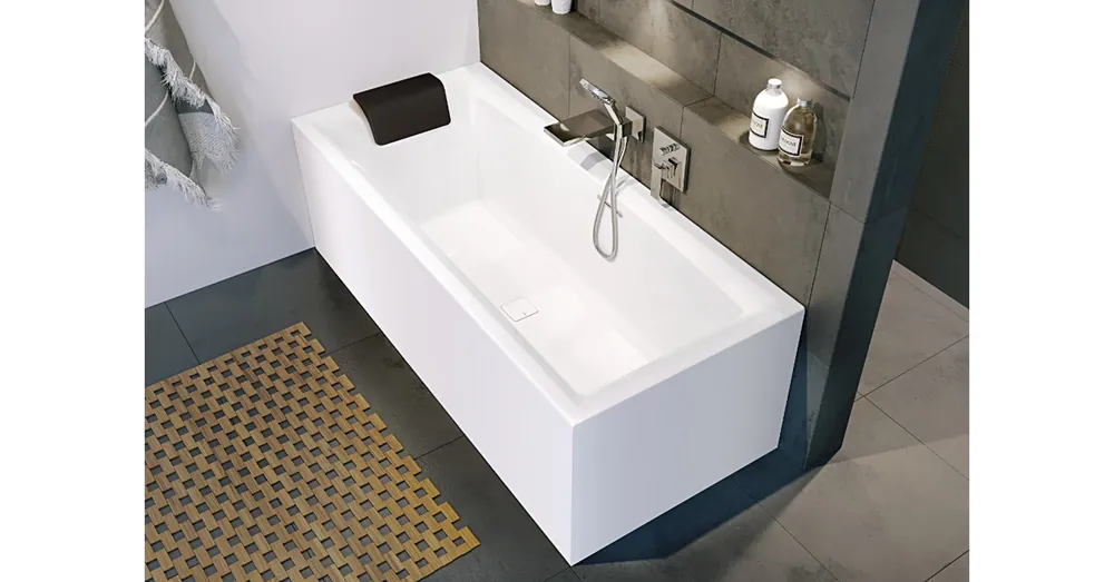 Alacsony ár Riho STILL SQUARE PLUG & PLAY, 180x80 cm, Jobbos kád B099030005
