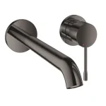 Legkelendőbb Grohe Essence New 2-lyukú fali mosdócsaptelep, hard graphite 19967A01