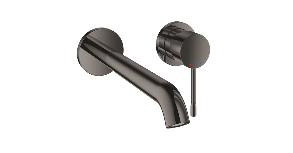 Legkelendőbb Grohe Essence New 2-lyukú fali mosdócsaptelep, hard graphite 19967A01