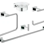 Gyors szállítás Grohe Essentials Cube 5 in 1 fürdőszobai kiegészítő szett 40758 001 (40758001)