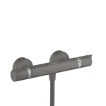 Vásárlói kedvenc Hansgrohe Ecostat termosztátos zuhanycsaptelep Comfort, szálcsiszolt fekete/króm 13116340
