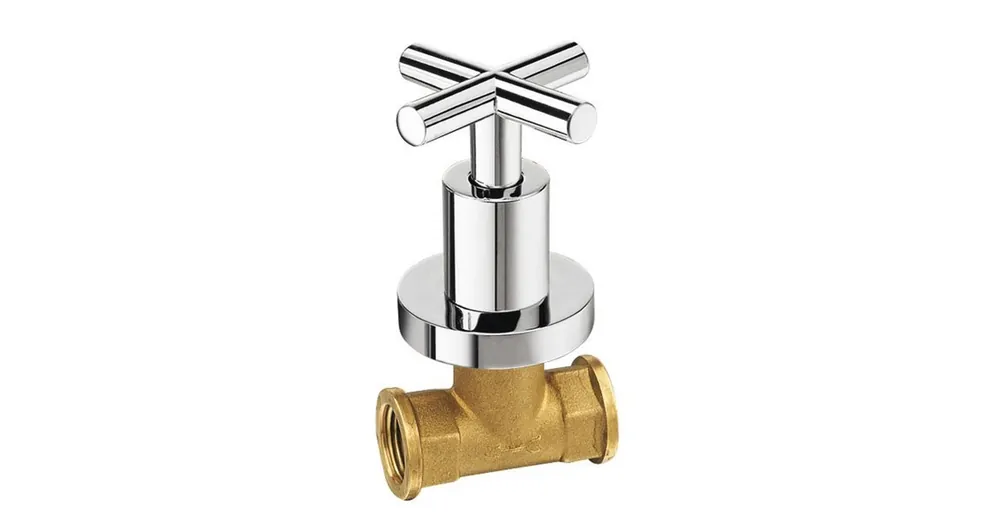 Szuper akció Sapho REITANO AXIA falba süllyesztett elzáró szelep, meleg, 1/2", króm (505H)