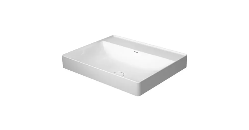 Duravit DuraSquare 60x47 cm ráültethető mosdó csaplyuk nélkül 2354600070 Outlet