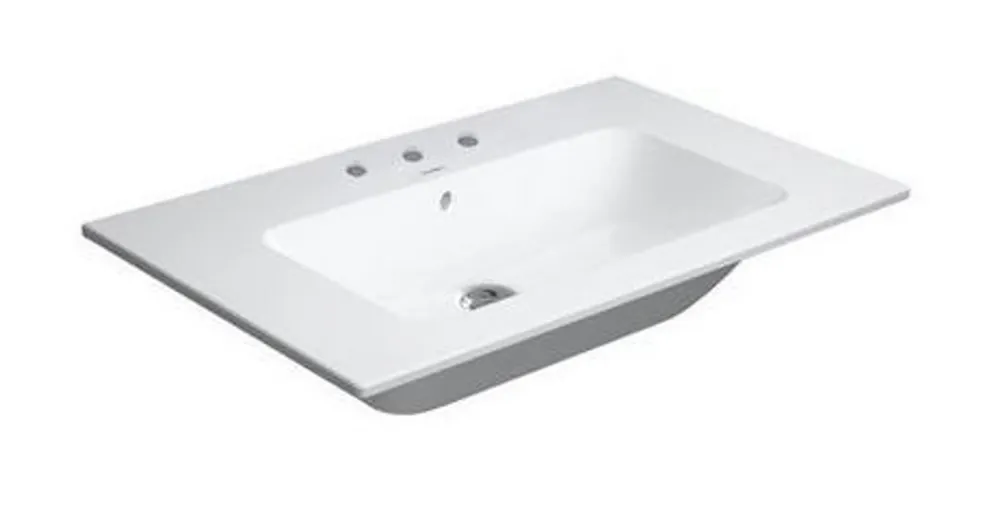 Biztonságos fizetés Duravit ME by Starck 83x49 cm mosdó három csaplyukkal 2336830030