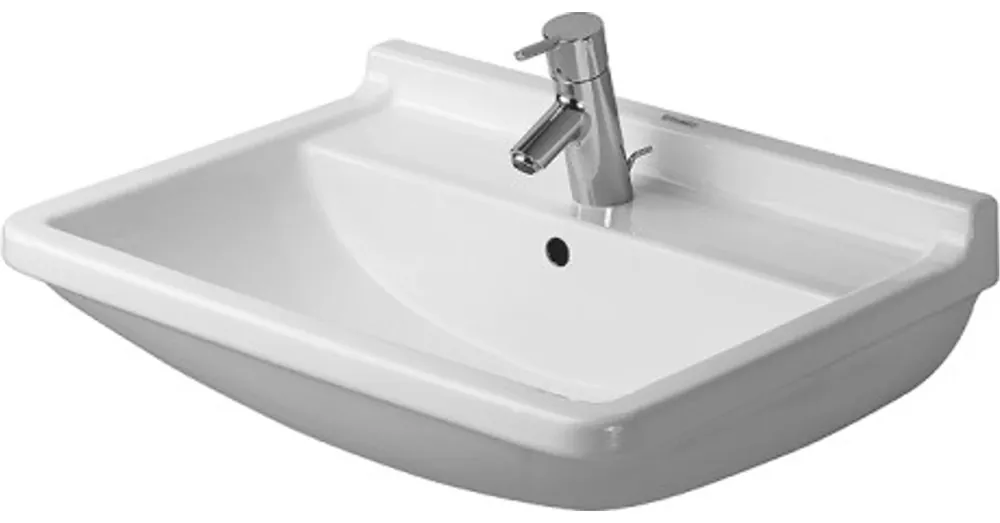 Különleges ajánlat Duravit Starck 3 65x48,5 cm mosdó három csaplyukkal 0300650030