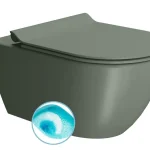 Újdonság Sapho GSI PURA fali WC, SWIRLFLUSH, 55x36 cm matt agave (881504)
