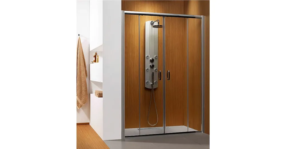 Radaway Dolphi Premium Plus DWD 180 zuhanyajtó (Barna, króm, 180x190 cm, #33373-01-08N) Népszerű