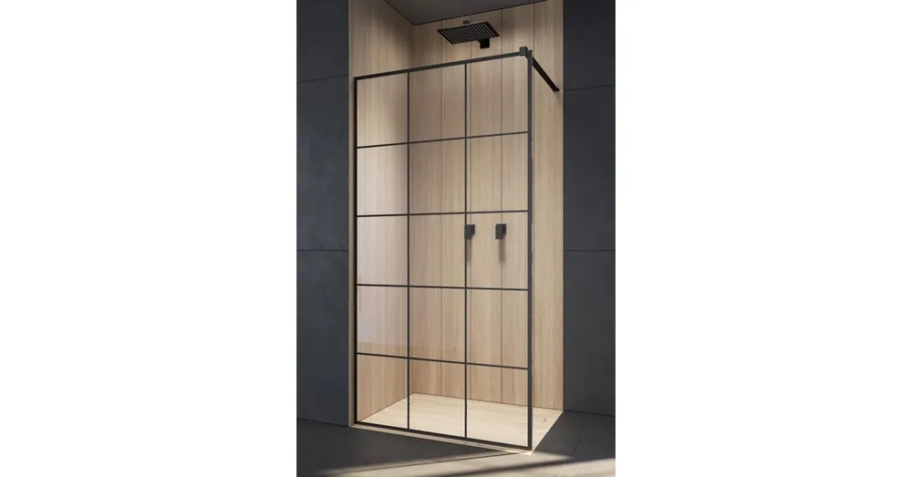 Outlet Radaway Walk-In Modo II New Black Factory 130 zuhanyfal 389134-54-55