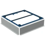 Olcsóbb Geberit Setaplano szerelőkeret zuhanyfelületekhez, 90x90 cm, 4 lábbal 154.470.00.1