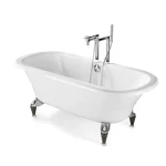 Korlátozott ajánlat Roca Classic 4 króm/bükk kádlábból álló szett - A291041001