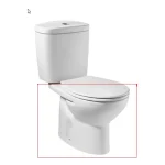 Kedvezmény Roca Victoria hátsó kifolyású monoblokkos WC-csésze, szerelőkészlettel - A342395000