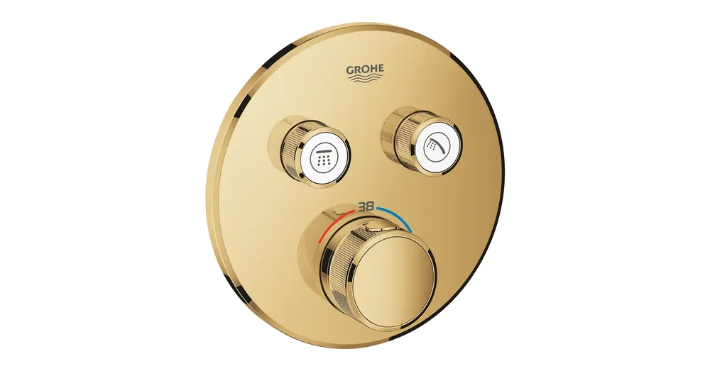 Kiárusítás Grohe Grohtherm SmartControl Termosztát falsík mögötti telepítéshez, 2 fogyasztóra 29119GL0