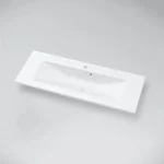 Azonnali szállítás Marmy LISETTE 120x45 cm beépíthető öntött márvány mosdó 1 csaplyukkal 6 229 21 12 11 18