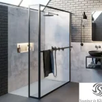 Vásárlói kedvenc Riho Walk-In Lucid GD402 90 cm-es matt fekete zuhanyfal G005033121