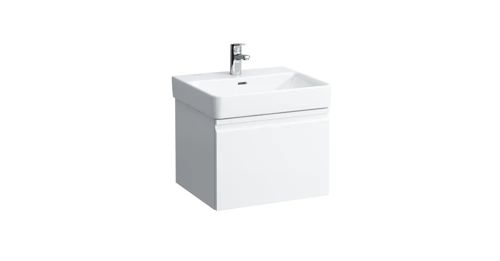 LAUFEN PRO S Mosdó egy csaplyuk, középen , Fehér LCC bevonattal H8109624001041 Népszerű