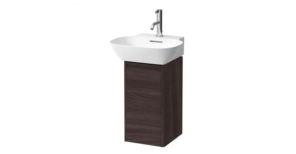 LAUFEN BASE Alsószekrény 28 × 30 × 52 cm, 1 ajtó, jobb oldali zsanérral, 1 belső polccal, Sötétbarna szil H4030141102631 Árengedmény