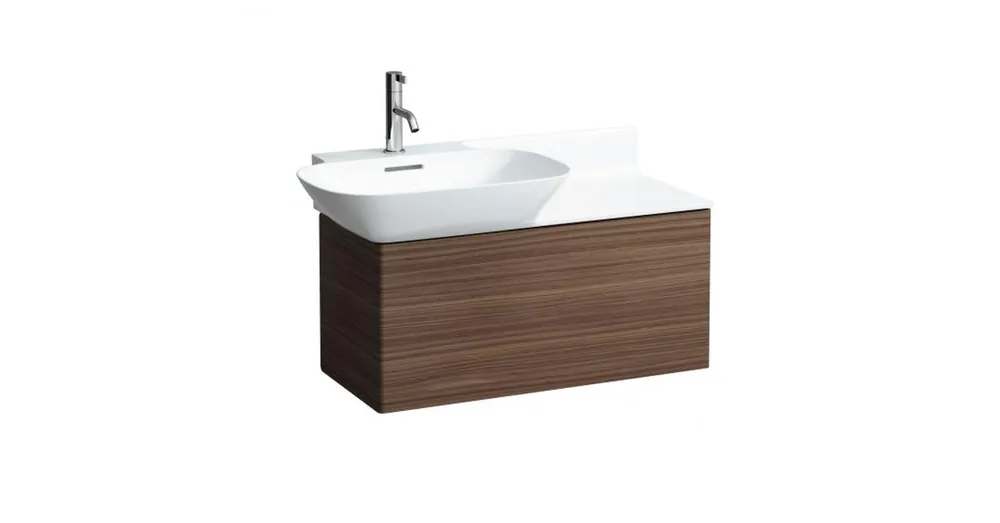 Prémium LAUFEN INO Alsószekrény, 1 fiókkal, 813301/2 tip. mosdókhoz, Sötét dió 77X35.5X35 - H4254010301711
