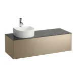 Vedd meg most LAUFEN SONAR Fiók elem, 1 fiók, 812340, 812341, 812342, 812343 mosdótálakhoz, Arany és Nero Marquina 117.5X34X45.5 - H4054260341401