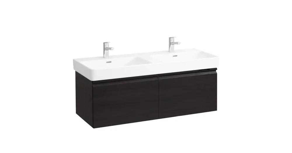 LAUFEN PRO S Alsószekrény és finoman záródó mechanizmussal, 814968 tip. mosdóhoz, 2 fiókkal és belső fiókkal, Wenge 126X39X45 - H4835720964231 Vedd meg online