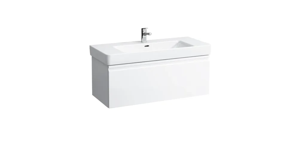 LAUFEN PRO S Alsószekrény és finoman záródó mechanizmussal, 813966 tip. mosdóhoz, 1 fiókkal és belső fiókkal, Sokszínű 101X39X45 - H4835520969991 Népszerű