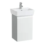 Utolsó esély LAUFEN PRO Alsószekrény, 1 üvegpolccal, 811951 tip. mosdóhoz, jobbos ajtó zsanér, Fehér 38X58X31 - H4830120954631