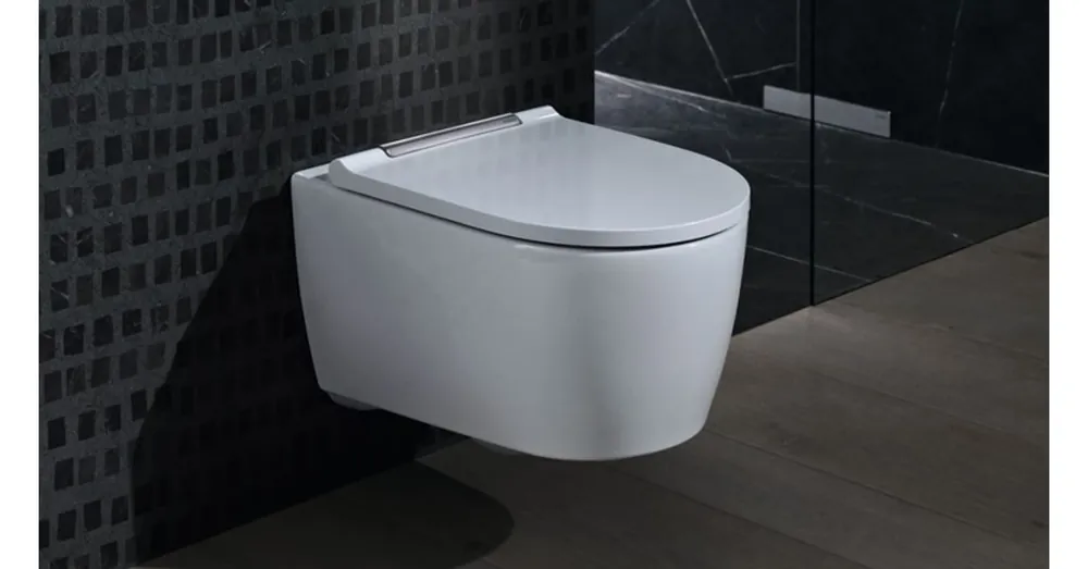 Geberit ONE fali WC mélyöblítésű, TurboFlush, WC-ülőkével fényes króm betéttel 500.202.01.1 Gyors kiszállítás
