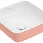 Végkiárusítás Villeroy & Boch Artis 41x41 cm ráültethető mosdó Powder 4178 41 BCT0 (417841BCT0)