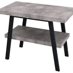 Vedd meg online SAPHO TWIGA mosdótartó asztal, 80x72x50cm, matt fekete/cement szürke (VC442-80-7)