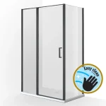 Szuper akció Wellis Triton Black 1 nyílóajtós szögletes zuhanykabin (N) - Easy Clean bevonattal - WC00480
