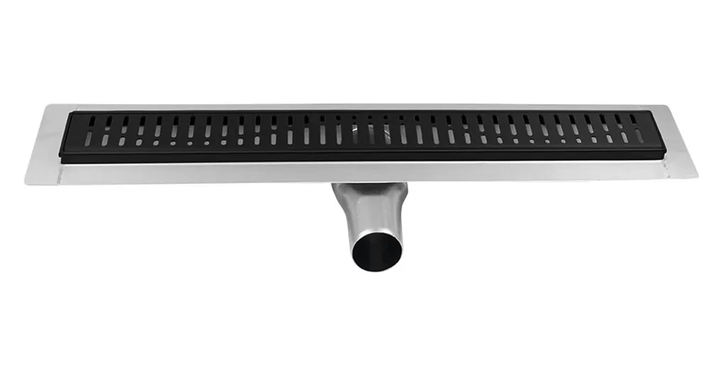 Azonnal elérhető SAPHO GELCO MANUS INOX padlóösszefolyó ONDA rosttal, 950x130x55mm, fekete (GMO15B)