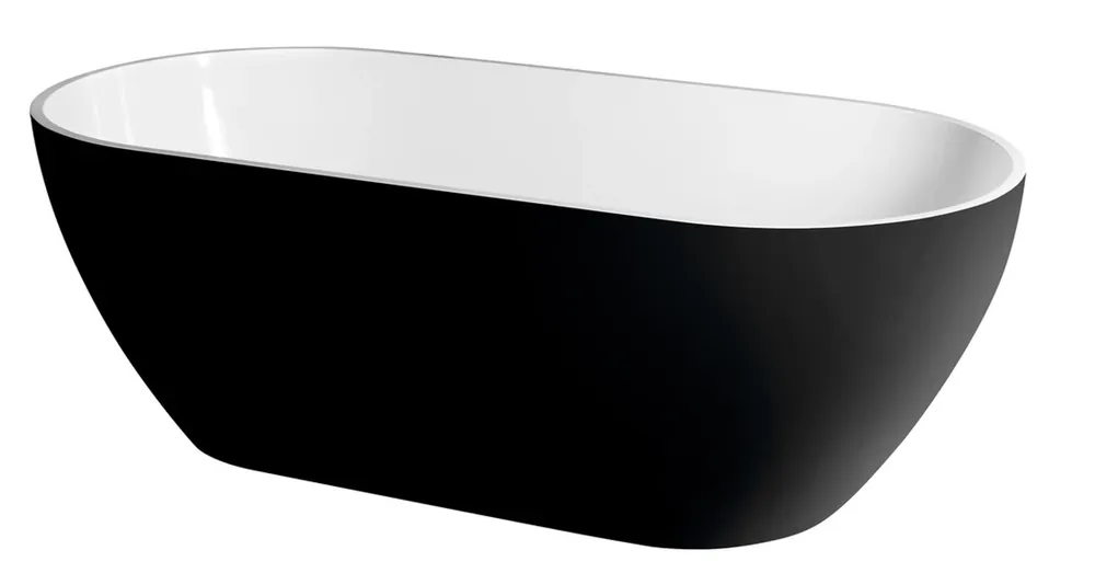 Akciós ár SAPHO POLYSAN REDUTA szabadonálló kád, 170x80x58cm, kívül fekete, belül fehér (72973)