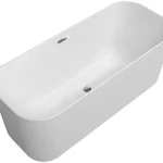 Villeroy & Boch Finion 1700 x 700 mm-e szabadonálló kád Push-to-open lefolyóval és túlfolyóval és kádtöltővel, Design gyűrűvel Chrome Stone White - UBQ177FIN7N100V2RW Biztonságos fizetés