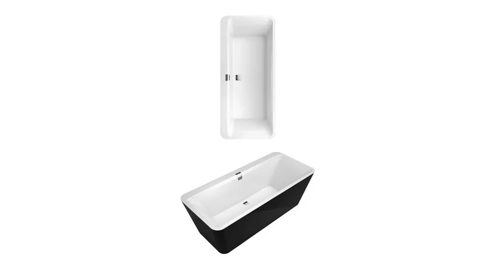 Villeroy & Boch Squaro Edge 12 1800 x 800 mm-es szabadon álló kád Stone White, Colour on Demand - UBQ180SQE7PDBCV-RW Biztonságos fizetés
