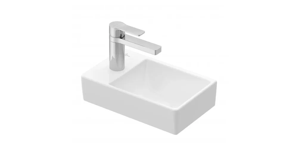 Villeroy & Boch Avento 36 x 22 cm-es kézmosó túlfolyó nélkül, csaplyuk a bal oldalon CeramicPlus felülettel - 43003RR1 Ajánlat