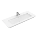 Rendeld meg most Villeroy & Boch Venticello 120 x 50 cm-es beépíthető mosdó 1 csaplyukkal CeramicPlus felülettel - 4104CLR1