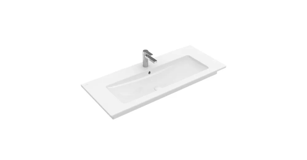 Rendeld meg most Villeroy & Boch Venticello 120 x 50 cm-es beépíthető mosdó 1 csaplyukkal CeramicPlus felülettel - 4104CLR1