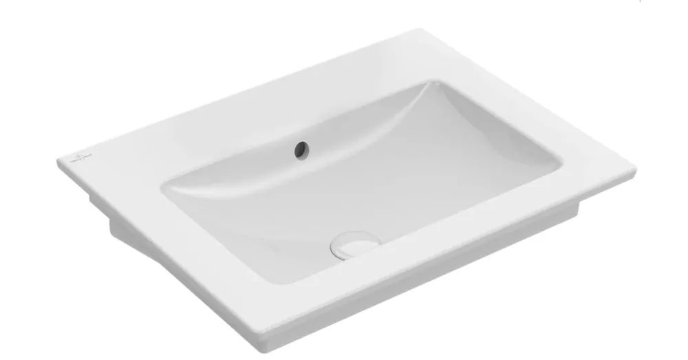 Kiárusítás Villeroy & Boch Venticello 60 x 50 cm-es beépíthető mosdó csaplyuk nélkül Stone White CeramicPlus felülettel - 412462RW