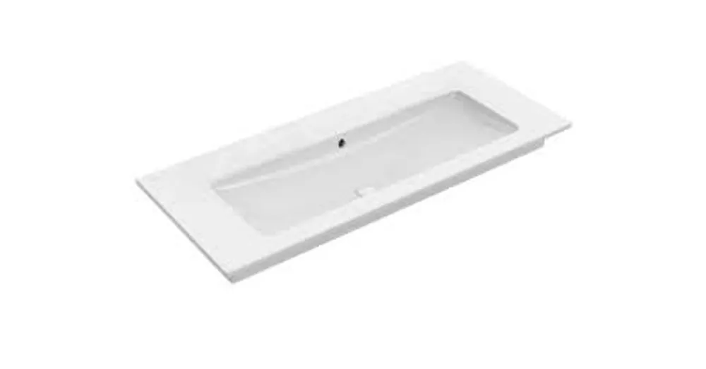 Expressz kézbesítés Villeroy & Boch Venticello 120 x 50 cm-es beépíthető mosdó csaplyuk nélkül Stone White CeramicPlus felülettel - 4104CJRW