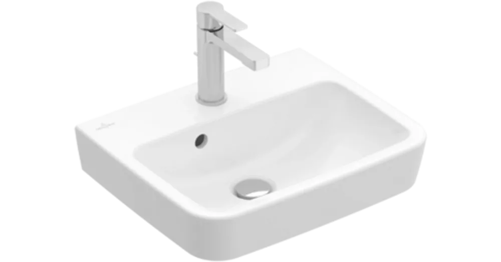 Vedd meg online Villeroy & Boch O.Novo 50 x 37 cm-es kézmosó 1 csaplyukkal túlfolyó nélkül - 43445101