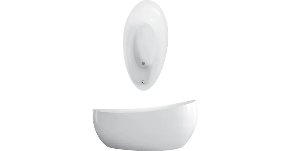 Vedd meg online Villeroy & Boch Aveo New Generation 1900 x 950 mm-es ovális szabadon álló kád - UBQ194AVE9W1V-01