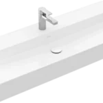Villeroy & Boch Memento 2.0 120 x 47 cm-es mosdó 1 csaplyukkal Stone White CeramicPlus felülettel - 4A22CLRW Szezonális akció