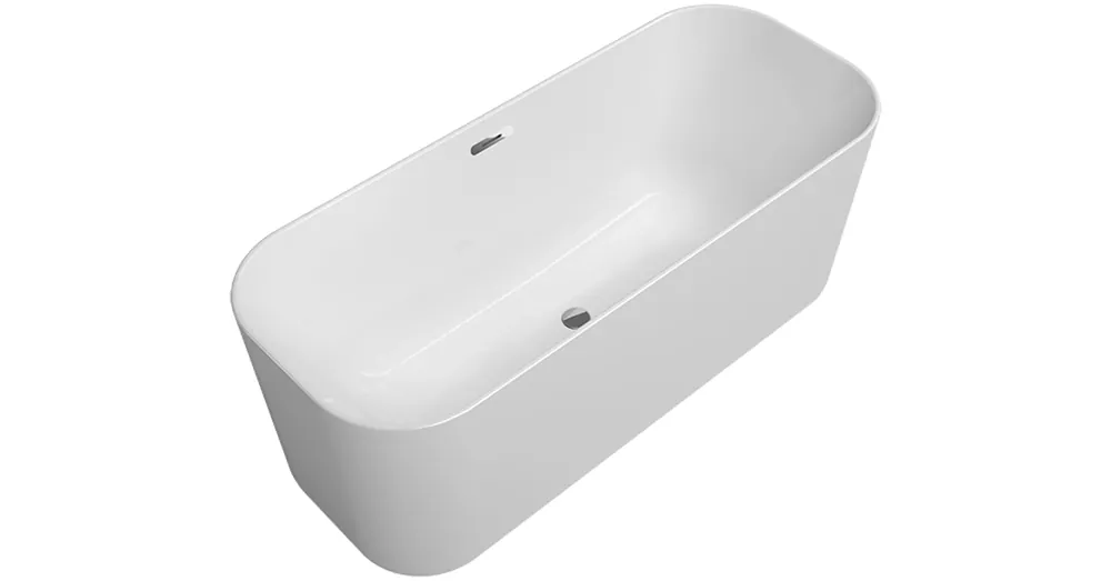 Villeroy & Boch Finion 1700 x 700 mm-e szabadonálló kád Push-to-open lefolyóval és túlfolyóval Chrome Stone White - UBQ177FIN7A100V4RW Ne maradj le