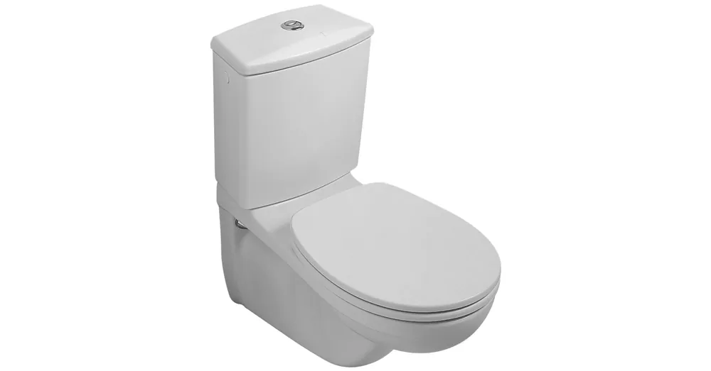 Végkiárusítás Villeroy & Boch O.Novo mélyöblítésű monoblokkos wc-csésze CeramicPlus felülettel - 662310R1