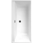Kedvezmény Villeroy & Boch Collaro 1900 x 900 mm-es beépíthető egyenes kád Matt Black - UBA199COR2NV-01