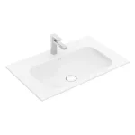 Villeroy & Boch Finion 100 x 50 cm-es beépíthető mosdó 1 csaplyukkal CeramicPlus felülettel túlfolyó nélkül - 4164A2R1 Prémium