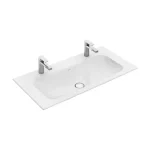 Vedd meg most Villeroy & Boch Finion 100 x 50 cm-es beépíthető mosdó 2 csaplyukkal CeramicPlus felülettel túlfolyó nélkül - 4164A1R1