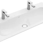 Villeroy & Boch Finion 120 x 50 cm-es beépíthető mosdó 2 csaplyukkal CeramicPlus felülettel - 4164C1R1 Olcsó