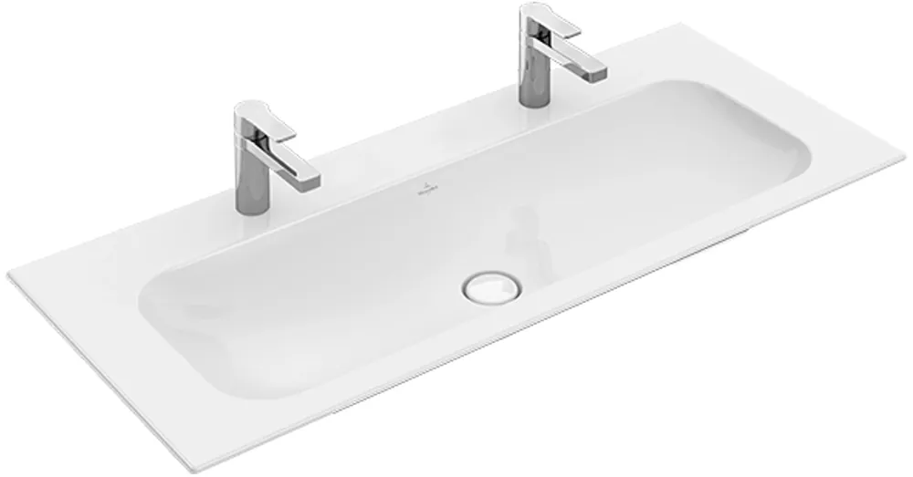 Villeroy & Boch Finion 120 x 50 cm-es beépíthető mosdó 2 csaplyukkal CeramicPlus felülettel - 4164C1R1 Olcsó